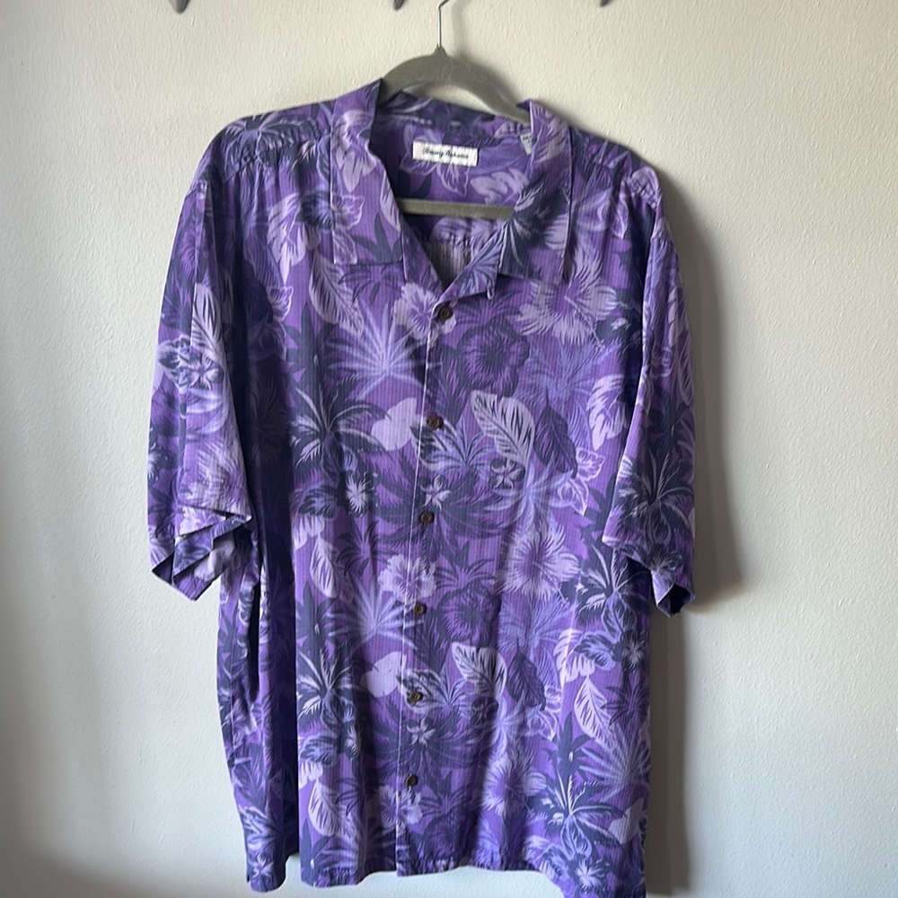Tommy Bahama Purple Tropical Men's Shirt